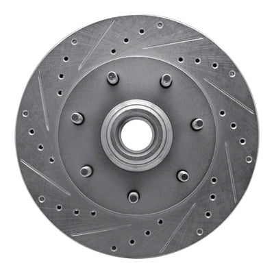 DFC 97-04 Ford F-250 2WD (Excl Super Duty) Front Left Drilled & Slotted Silver Brake Rotor