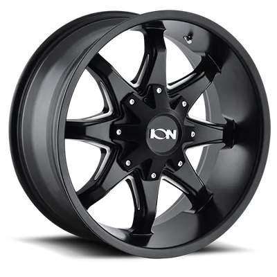 ~(30 lbs. 19X19X10)~ 181 (181) SATIN BLACK/MILLED SPOKES 17X9 5-114.3/5-127 18MM 87MM