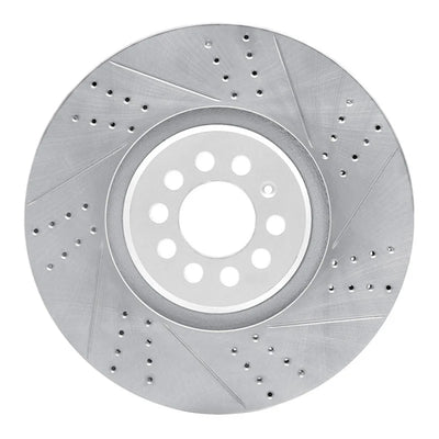 R1 04-06 Audi Tt Quattro Right Front Drilled & Slotted Geoperformance Rotor