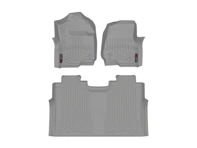 WeatherTech Grey Front and Rear Floorliners Fits -23-24 F-250 F-350 F-450 F-550 4610121-466972