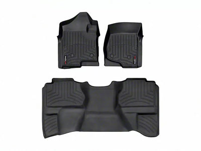 WeatherTech Black Front and Rear Floorliners Fits -20-13 Chevrolet GMC 4413061-440669