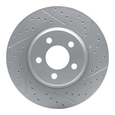 R1 05-07 Subaru Impreza Rear Right Drilled & Slotted Geoperformance Rotor