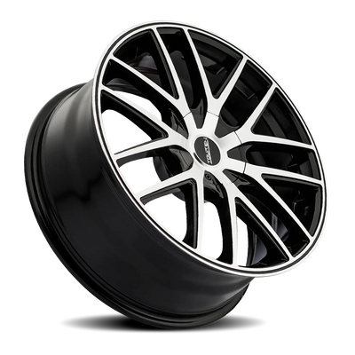 Touren 3260 TR60 20x8.5 / 5x115/120 BP / 20mm Offset / 74.1mm Hub Gloss Black Machined Wheel
