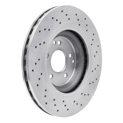 R1 03-11 Mercedes-Benz C230 Front Drilled Black Brake Rotor