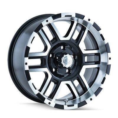 ~(27 lbs. 18X18X9)~ 179 (179) BLACK/MACHINED FACE/MACHINED LIP 16X8 8-165.1 10MM 130.8MM