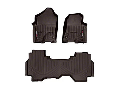 WeatherTech Cocoa Front and Rear Floorliners Fits -20-24 Dodge RAM 471428-1-4