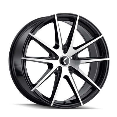 193 (193) BLACK/MACHINED FACE 18X8