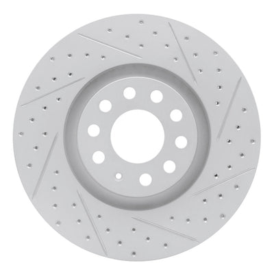 DFC 98-09 Audi A4 (USA/Canada) Front Right Drilled & Slotted Geoperformance Rotor
