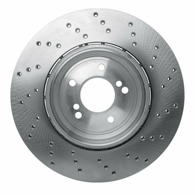 R1 08-11 BMW M3 Rear Left Drilled Geo-Carbon Series Rotor