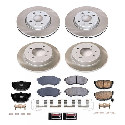Power Stop 98-01 Hyundai Elantra Front and Rear Semi-Coated Rotor Kit