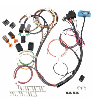 NAMZ Complete Bike Harness w/Starter Relay & 3-Circuits & Self Canceling Turn Sig Module