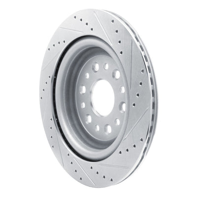 DFC 19-25 Ram 1500 Rear Left Drilled & Slotted Silver Brake Rotor