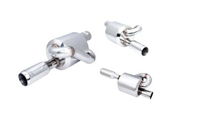 2.5IN TWIN LOOP ROUND MUFFLER 3IN OD TIP NO APPLICATION