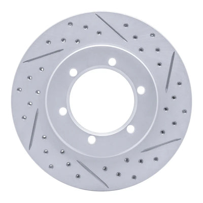 R1 98-15 Nissan Frontier Front Right Drilled & Slotted Geoperformance Rotor