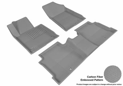 3D MAXpider 2016-2020 Kia Optima Kagu 1st & 2nd Row Floormats - Gray