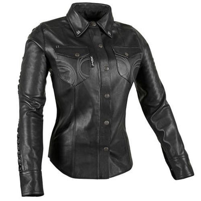Speed and Strength Speed Society Armored Moto Shirt Black Womens - XL