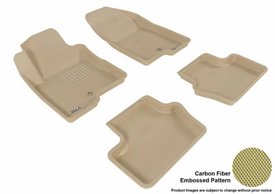 3D MAXpider 2007-2017 Jeep Compass/Patriot Kagu 1st & 2nd Row Floormats - Tan
