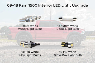 INTERIOR LED UPGRADE KIT: 09-18 DOD