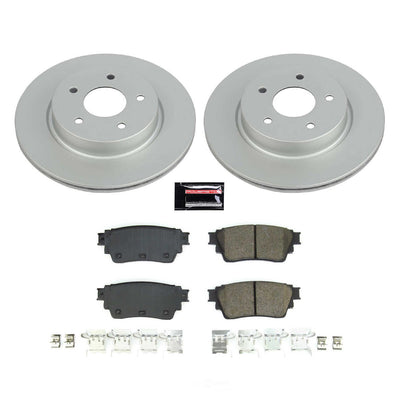 Power Stop 2021 Nissan Rogue Rear Z17 Coated Brake Kit