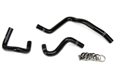 HPS Performance Black Reinforced Silicone Engine Oil Cooler Coolant Hose Kit for Nissan 03-06 350Z 3.5L V6 VQ35DE