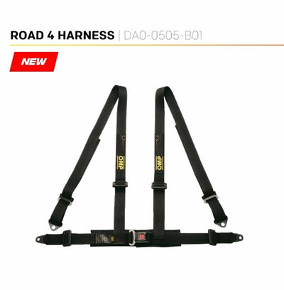 Road 3 Harness 4 Point Black