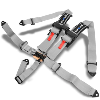 5 Pt 3inch Seat Belt Harness Latch Link- Silver