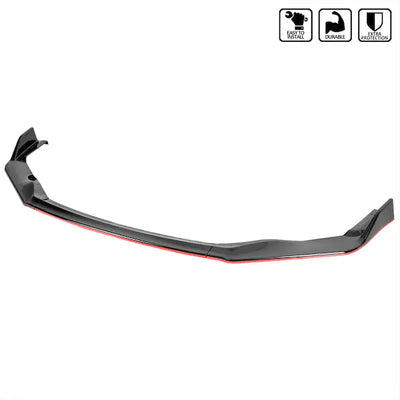 IS350 IS200T FRONT BUMPER LIP GLOSSY BLACK WITH RED TRIM