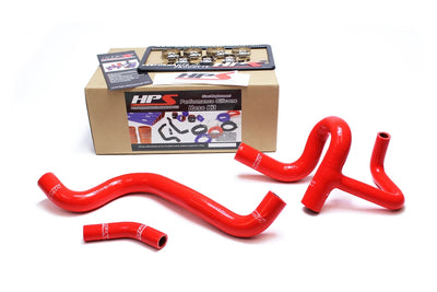 HPS Performance Reinforced Red Silicone Radiator Hose Kit Coolant for Dodge 12-16 Dart 1.4T Turbo