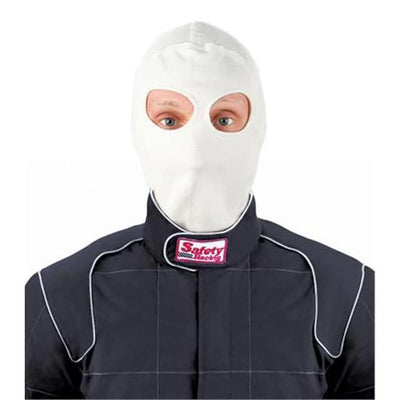NOMEX HEADSOCK DUAL EYE WHT
