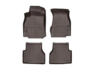 WeatherTech 2019+ Audi A6 (Sedan Only) Front & Rear Floorliner - Cocoa