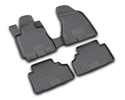 ~(12 lbs. 33X20X6)~ Profile Floor Liners Front and 2nd Row Black Tucson 2010-2015