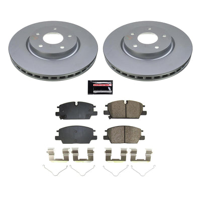 Power Stop 2021 Nissan Rogue Front Z17 Coated Brake Kit