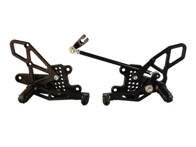 Vortex Racing 08-16 Honda CBR1000 RR Adjustable Rearsets- Black