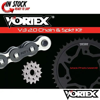 Vortex Racing V3 2.0 Chain and Sprocket Kit 3270-16,452AS-40,520RX3-108- Black