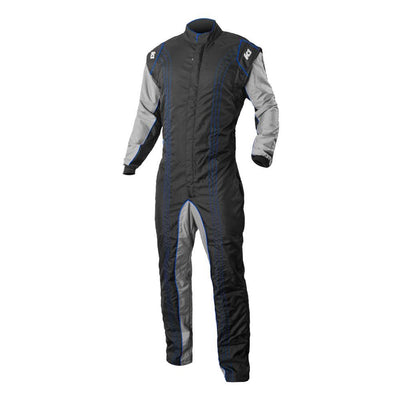 Suit Karting GK2 Adult Large Black/Blue