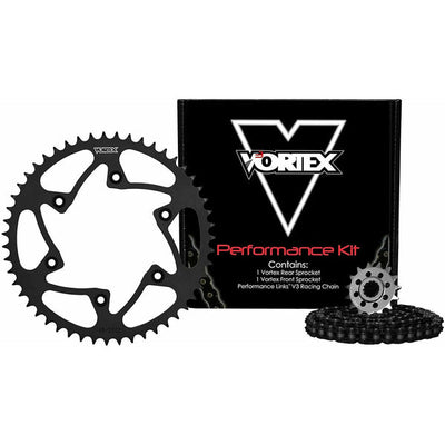 Vortex Racing V3 2.0 Chain and Sprocket Kit 3370-13,422S-51,520MX3-114- Black