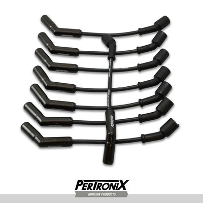 WIRES 8MM GM LS 45 DEGREE BLACK CERAMIC BOOT BLACK WIRE