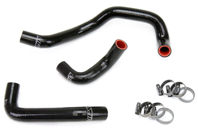 HPS Performance Black Reinforced Silicone Heater Hose Kit for Nissan 95-98 240SX S14 KA24DE