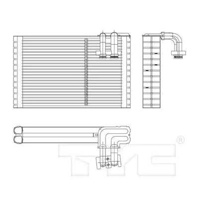 A/C EVAPORATOR CORE HONDA ODYSSEY REAR 1116