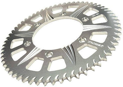 Vortex Racing Aluminum Rear Sprocket 525 55 Tooth- Silver