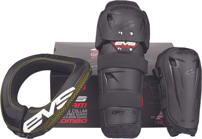 EVS Slam Combo(Option Knee/ Option Elbow/ R2 Collar) Black - Mini