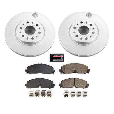 Power Stop 2021 GMC Acadia Front Z17 Coated Brake Kit