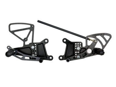 Vortex Racing 03-05 Yamaha YZF-R6, 06-09 YZF-R6 S Rear Set- Black