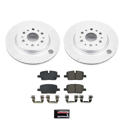 Power Stop 2021 GMC Acadia Rear Z17 Coated Brake Kit