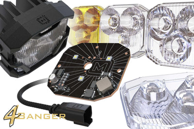 0912 RAM 1500/1017 RAM 2500/3500 HD 4BANGER FOG LIGHT LOCATION MOUNT BRACKETS: