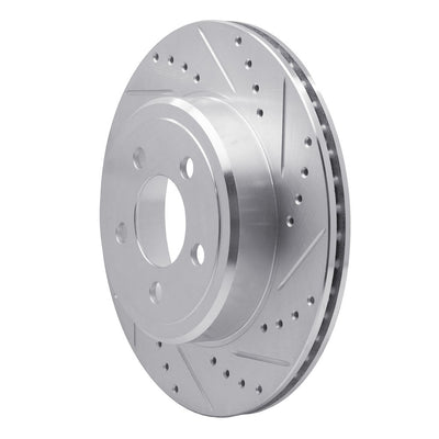 DFC 05-23 Chrysler 300 Rear Right Drilled & Slotted Silver Brake Rotor