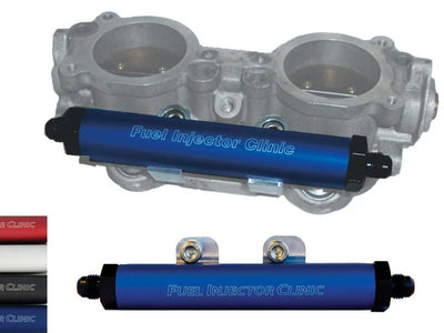 Fuel Injector Clinic Subaru WRX ( 02- 14) and STi ( 07 ) Fuel Rails With -8 Inlet -6 Return Fittings