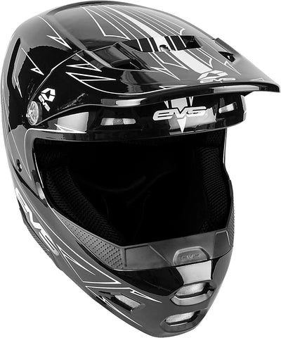 EVS T3 Pinner Helmet 50-50 Black/White Youth - Medium