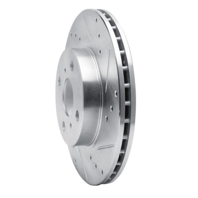 R1 Concepts Brake Rotor Drilled and Slotted Silver Fits Chevrolet Prizm