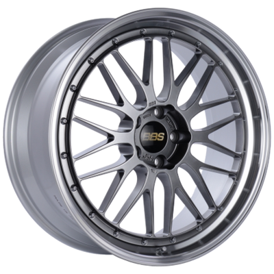BBS LM 20x10 5x112 ET38 Diamond Silver Center / Diamond Cut Lip Wheel -82mm PFS/Clip Required